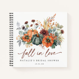 Elegantes Fall Brautparty Gästebuch Notizbuch
