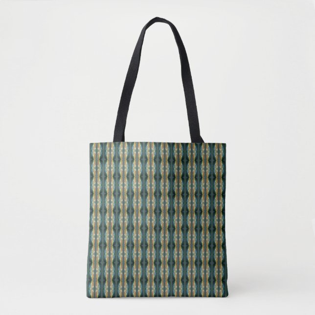 Elegantes Fallleaf Abstrakte Kunst, gestreiftes Mu Tasche (Vorderseite)
