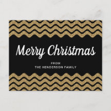 Elegantes falsches Gold Glitter Frohe Weihnachten