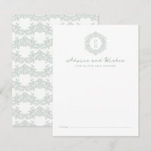 Elegantes Familienwappen Hochzeit Monogramm in Sal