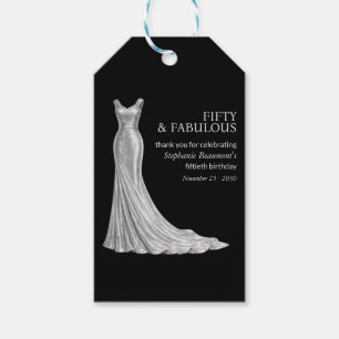 Elegantes fantastisches silbernes Kleid der Frau z Geschenkanhänger