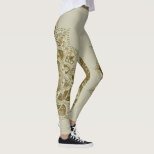 Elegantes, farbenfrohes Mandala im indischen Stil Leggings