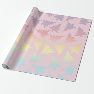 Elegantes, farbenprächtiges Regenbogenweihnachtmu Geschenkpapier