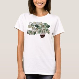 Elegantes Farbiger TRINK MIT MIR T-Shirt