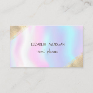 Elegantes Faux Gold, Holografisch Visitenkarte