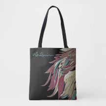 Elegantes Federblatt abstrakt schwarz aquamarin