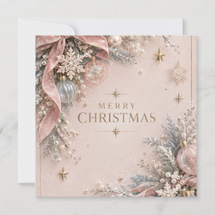 Elegantes, feminin-christliches Weihnachten im dez Karte