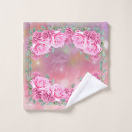 Elegantes Feminine Romantisches Rosenangebot Waschlappen