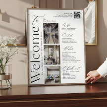 Elegantes Ferienwohnungs-Host-Foto-QR-Willkommenss