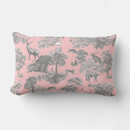 Elegantes festes Vintages Toile Lendenkissen