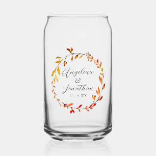 Élégantes feuilles d'automne à l'aquarelle Mariage