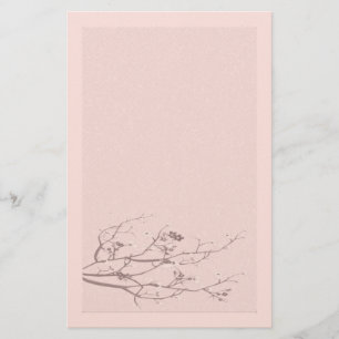 Elegantes Filz-Kirschblüten-Schreibwarenset Briefpapier
