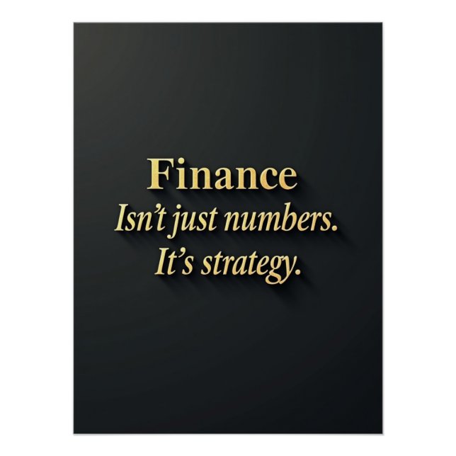 Elegantes Finanzangebot | Minimalistisch Poster (Vorderseite)