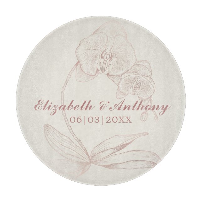 Elegantes First Christmas New New Monogram Cutting Schneidebrett (Vorderseite)