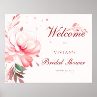 Elegantes, flawless Sakura Pink Brautparty Willkom