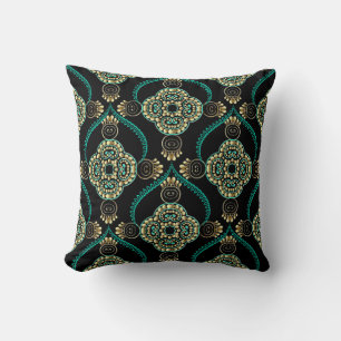 Elegantes, floral arabesque Vintages nahtloses Mus Kissen