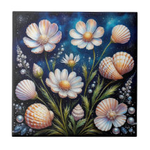 Elegantes Floral Arrangement mit Seashells