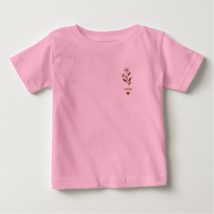 Elegantes floral besticktes Sweatshirt – Minimalis Baby T-shirt