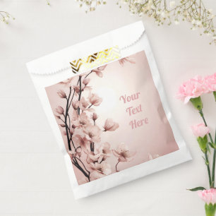 Elegantes floral blühendes Hochzeits-Einladungsdes Geschenktütchen