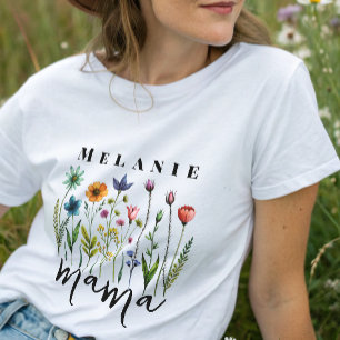 Elegantes floral Mama Bear Tri-Blend Shirt
