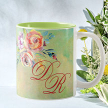 Elegantes Floral Monogramm