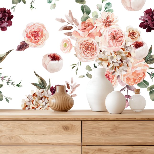 Elegantes Floral Peel und Stick Wallpaper Tapete (Von Creator hochgeladen)