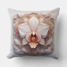 Elegantes Floral Relief Design mit Verzierten Deta Kissen