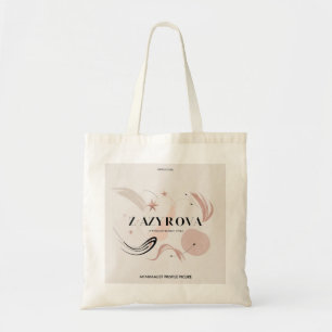 Elegantes Floral Tote Bag Design Tragetasche