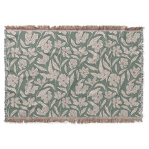 Elegantes florales Boho-Rosa- und Dunkelgrün-Botan