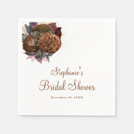 Elegantes florales Brautparty Napkins Serviette