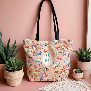 Elegantes florales Dekorationsmuster Verziert Elef Tasche