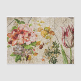 Elegantes florales Dekoupage Seidenpapier