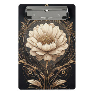 Elegantes florales Design mit aufwändigen Mustern Mini Klemmbrett
