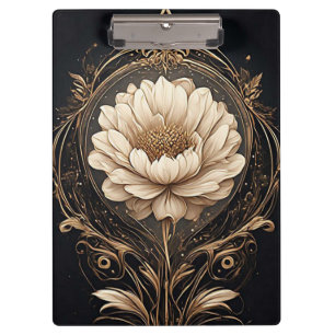 Elegantes florales Design mit aufwendigen Mustern Klemmbrett