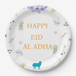 Elegantes Florales Eid al-Adha  Pappteller
