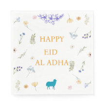 Elegantes florales Eid al-Adha-Tischpapierdesign