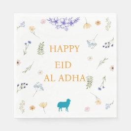 Elegantes florales Eid al-Adha-Tischpapierdesign Serviette