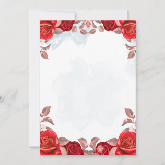 Elegantes florales Hochzeits-Einladungsdesign Einladung