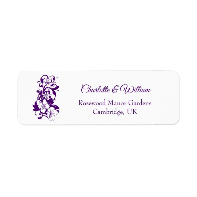 Elegantes florales Hochzeitsdesign (Vorne)