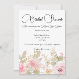 Elegantes florales Hochzeitsstil Personalisiertes  Einladung