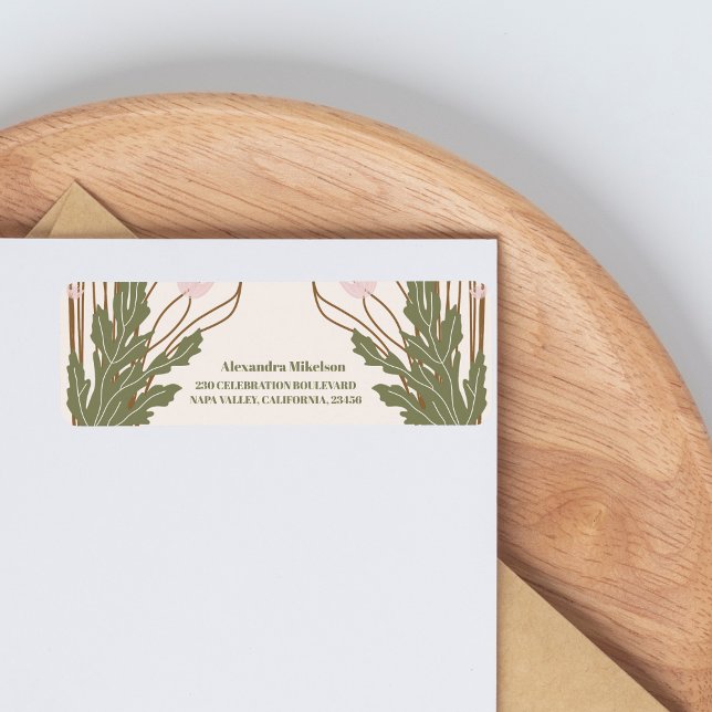 Elegantes florales Jugendstil-Brautparty (Von Creator hochgeladen)