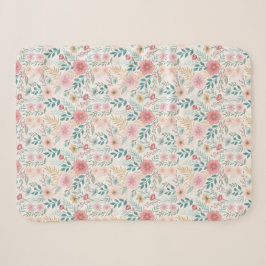 Elegantes florales nahtloses Muster – Ausgefeilt Sherpadecke