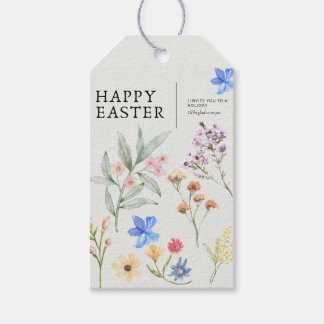 Elegantes florales Ostergeschenk-Anhänger Geschenkanhänger