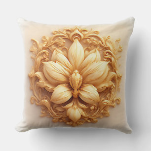 Elegantes florales Reliefdesign mit aufwendigen De Kissen