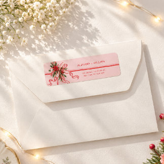 Elegantes florales rotes und rosa Schleifenband We