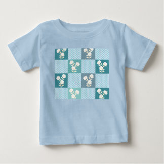 Elegantes florales Schachbrettmuster nahtlos in So Baby T-shirt