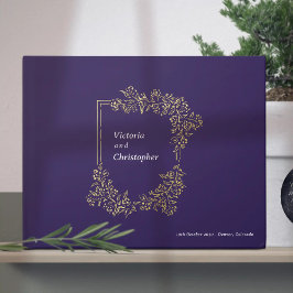 Elegantes florales Wappen Klassische botanische Ho Gästebuch