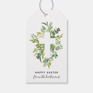 Elegantes Floralfarbenes Wasser und Ostern überque Geschenkanhänger