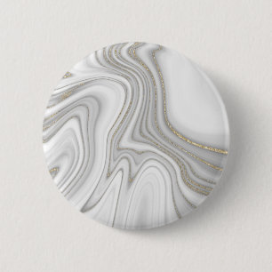 Elegantes, flüssiges Marmormuster aus Glitzer Button