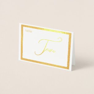 Elegantes Folien-Hochzeitstisch-Nummern-Zelt - FÜN Folienkarte